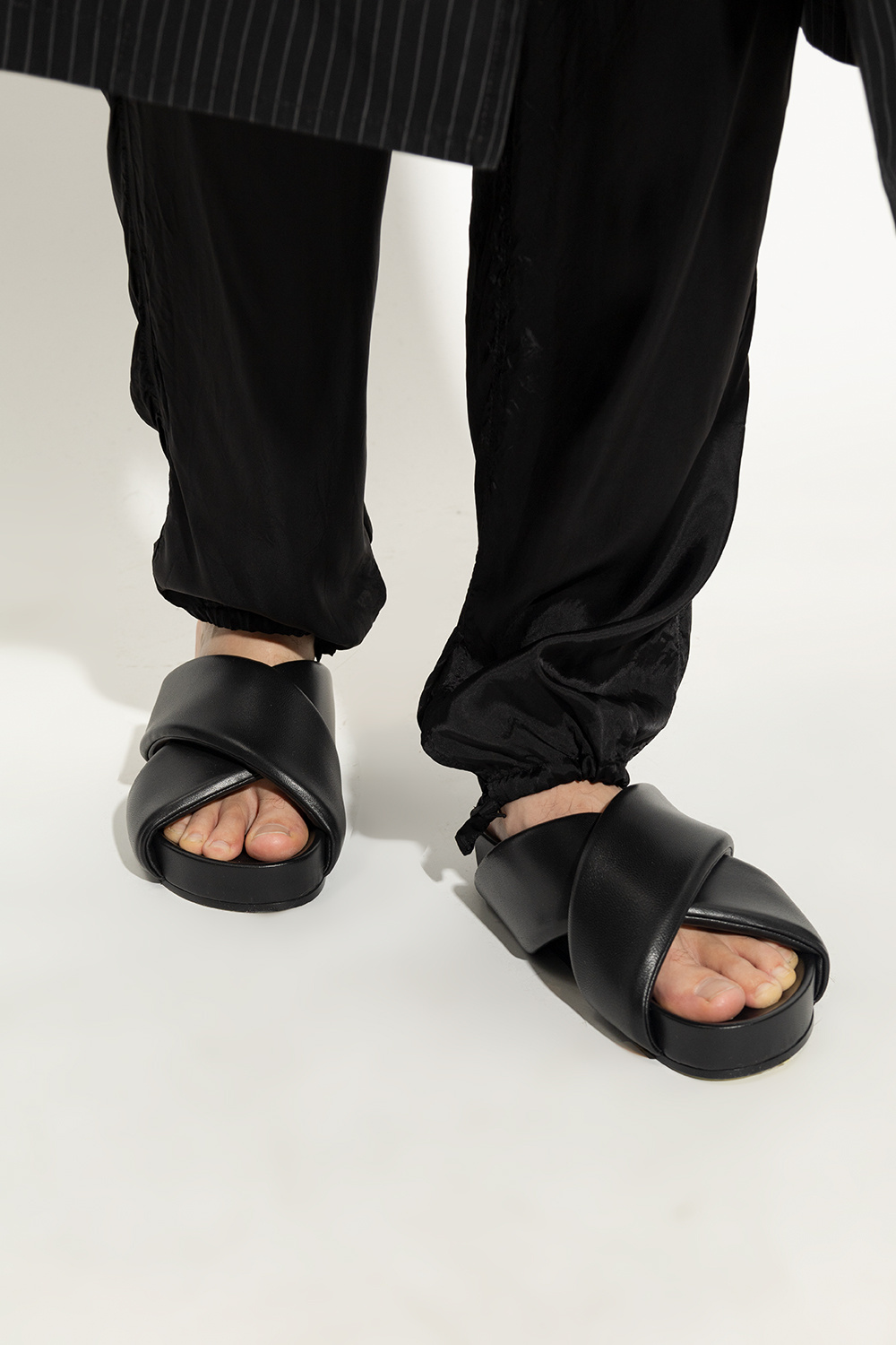 JIL SANDER Leather slides | Men's Shoes | Vitkac